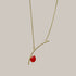 Red Stone Classic Pendent - The Earth Store - Fashion Accessories